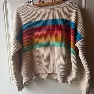Colorful Striped Women's Sweater